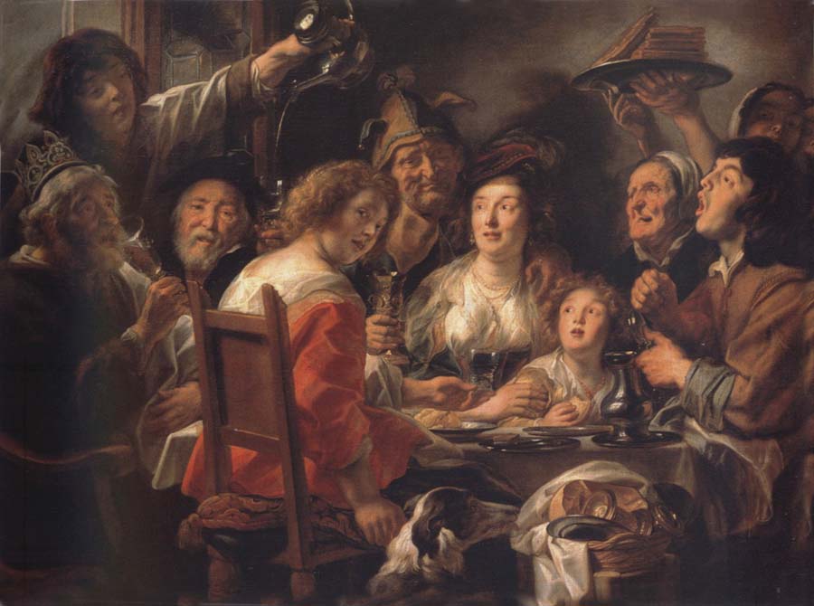 Jacob Jordaens The Konig drinks